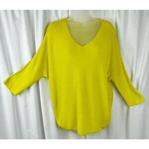 GAP Dolman Sleeves Sweater Yellow M vintage casual 51-23